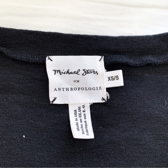 Anthropologie Michael Stars Ballerina Top black size XS/S - Picture 9 of 10
